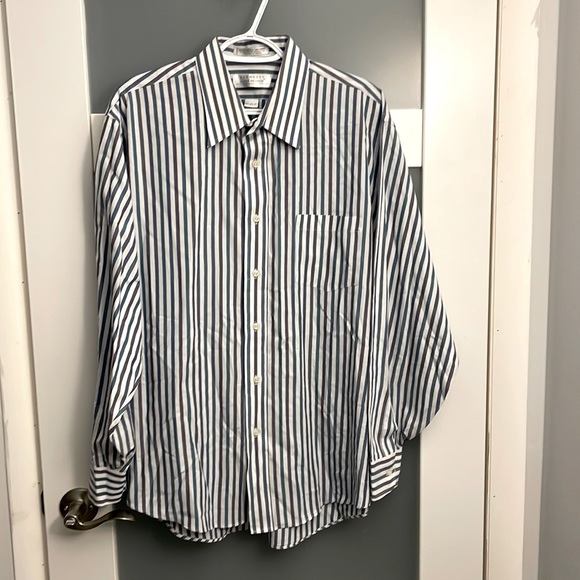 Single Needle Tailoring Hennessy  by Van Heusen dress shirt - Picture 1 of 5